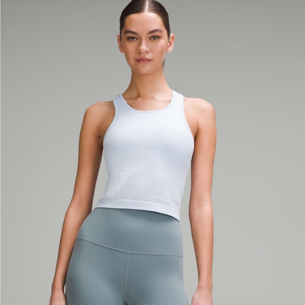 Lululemon ebb to street cropped tank top